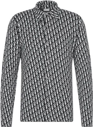 Dior Pull Col Roulé Monogram Gris Anthracite