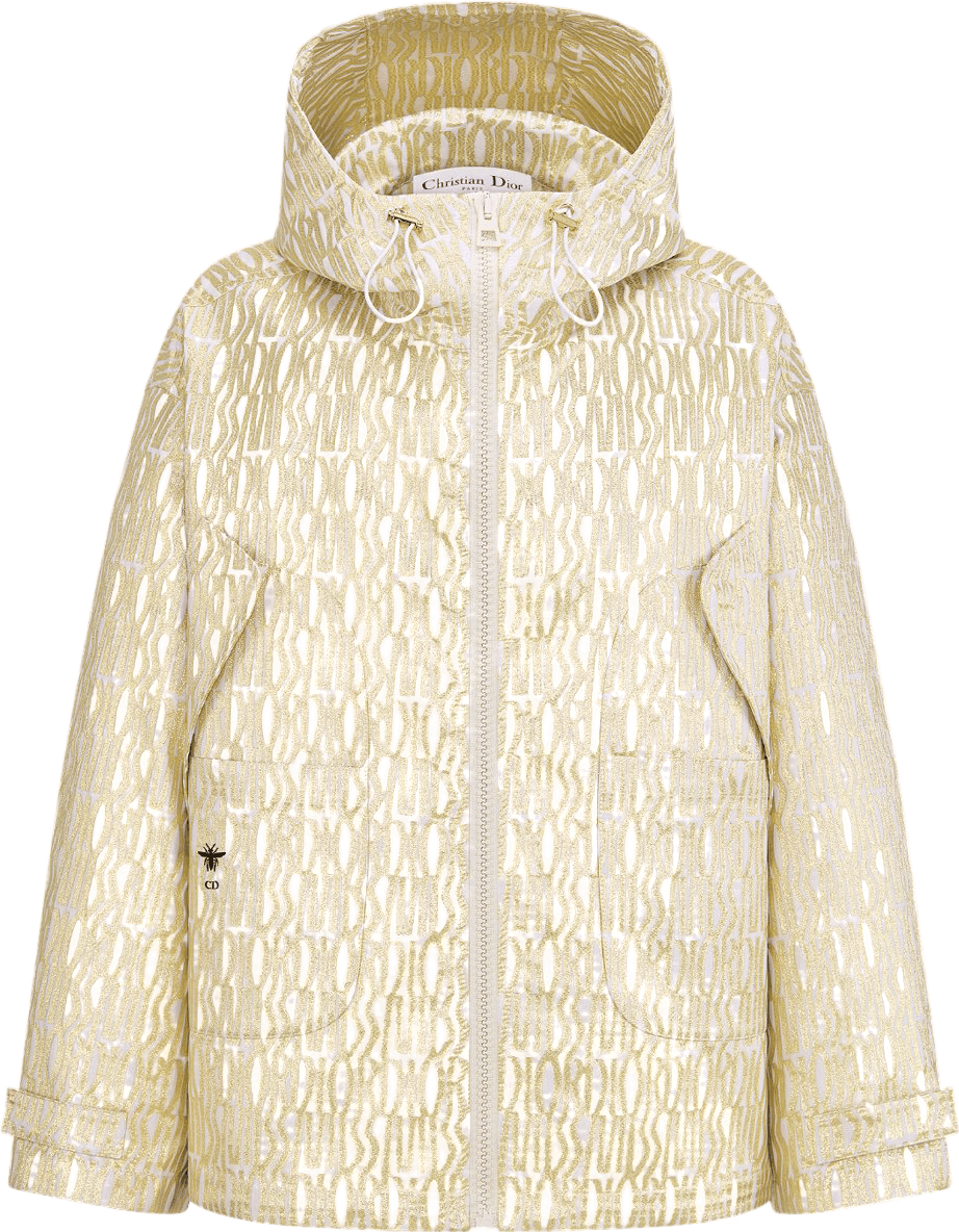 Veste Christian Dior Monogramme Beige et Blanc