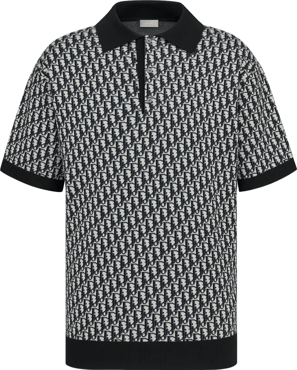 Dior Polo Oblique Monogram Noir et Gris