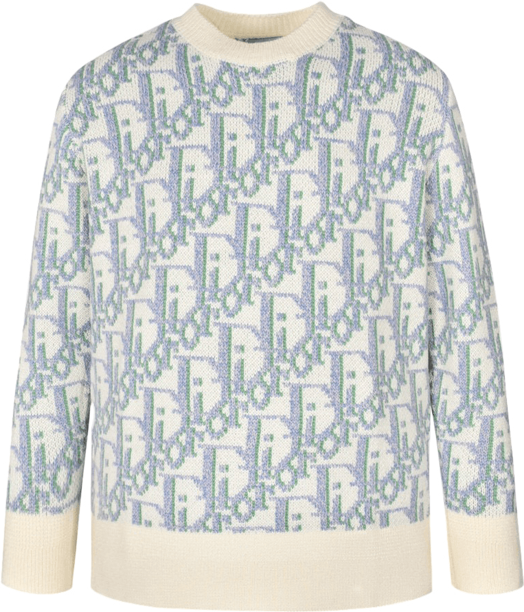 Pull jacquard monochrome à motif géométrique - Autre