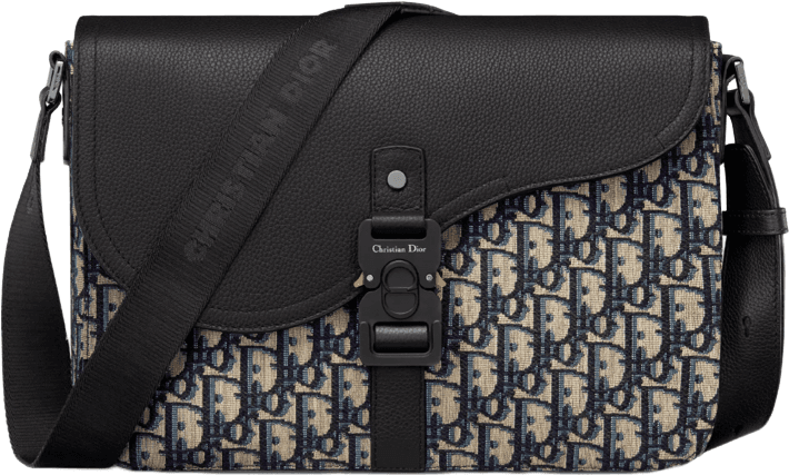 Sac Dior Saddle Bag Monogram Oblique Canvas et Cuir Noir