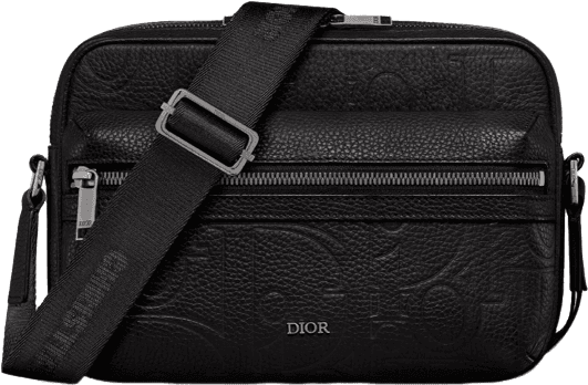 Dior Sac Bandoulière Caméra Cuir Grained Noir