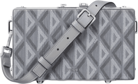 Valise Dior Oblique Grise avec Bandoulière