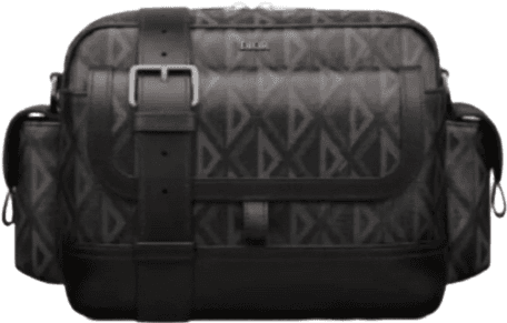 Sac Bagage Luxe Capitonné Noir avec Poches Latérales