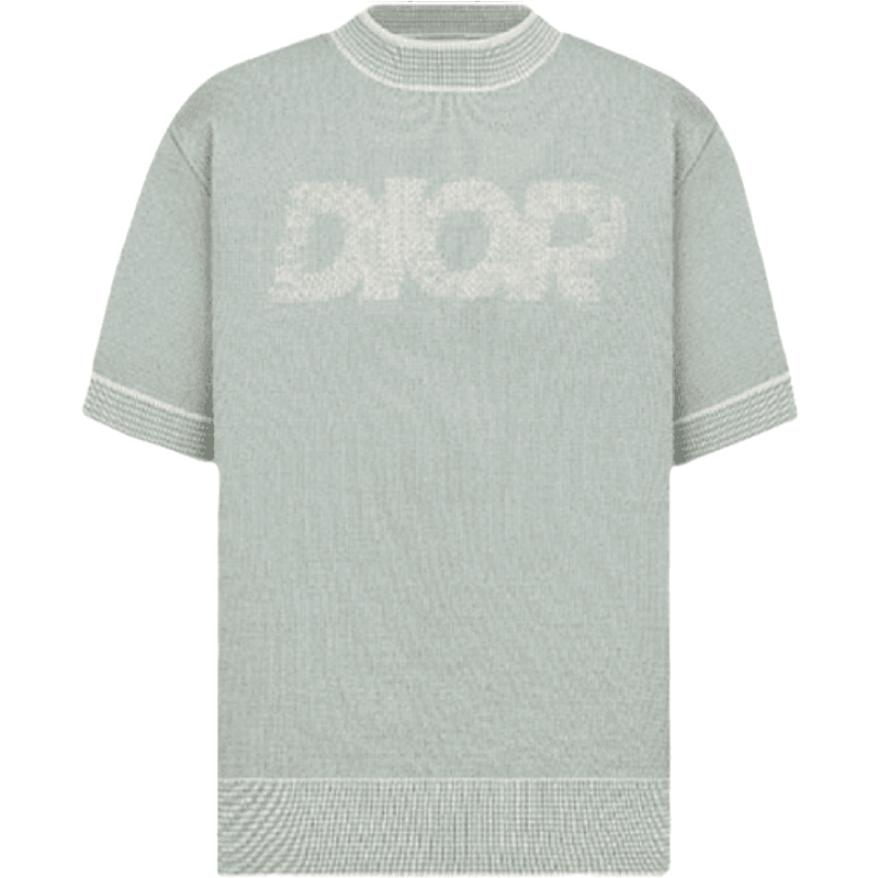 T-shirt oversized à logo 2023 en maille structurée