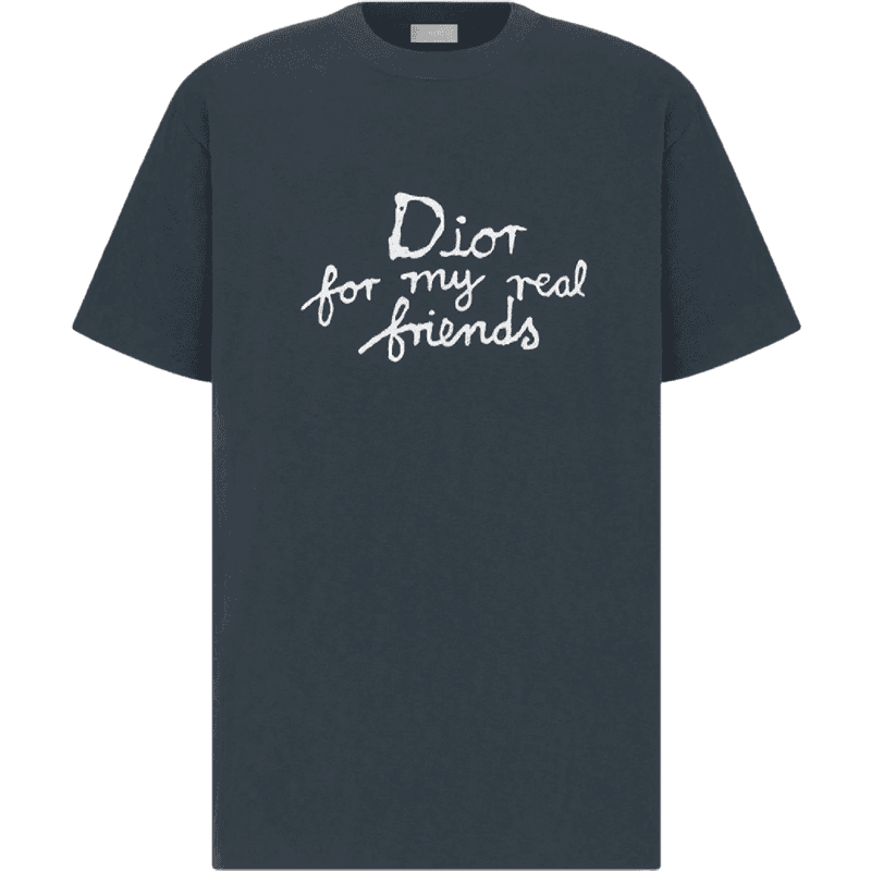 Dior Tee-shirt Oversized Dior For My Real Friends Noir
