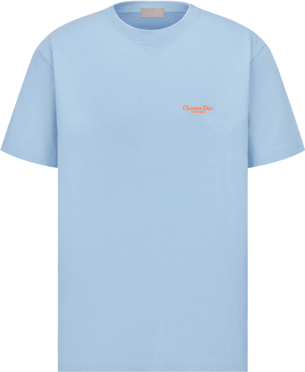 T-shirt Christian Dior Boutique bleu ciel