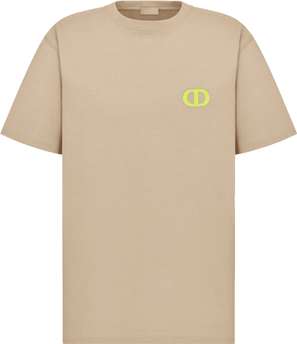 Dior T-Shirt Oversized CD Logo Beige
