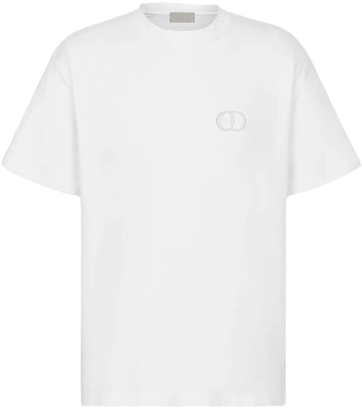 Dior T-shirt CD Logo Blanc