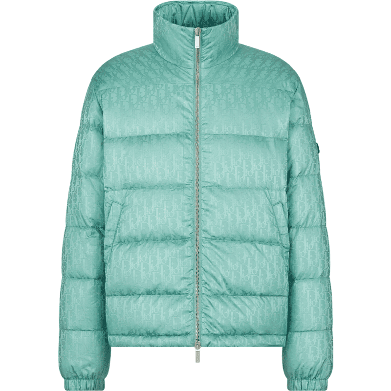 Dior Quilted Down Puffer Jacket Mint Green
