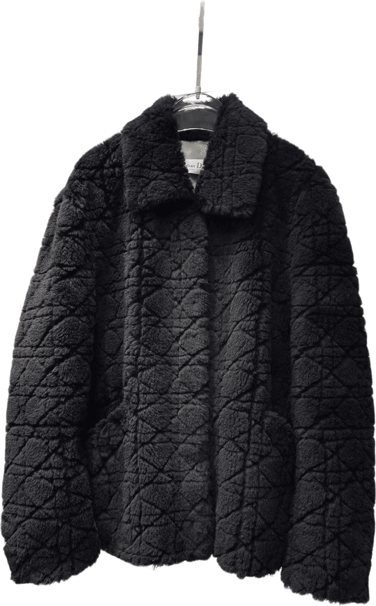 Veste Dior Quilted Textured Noire