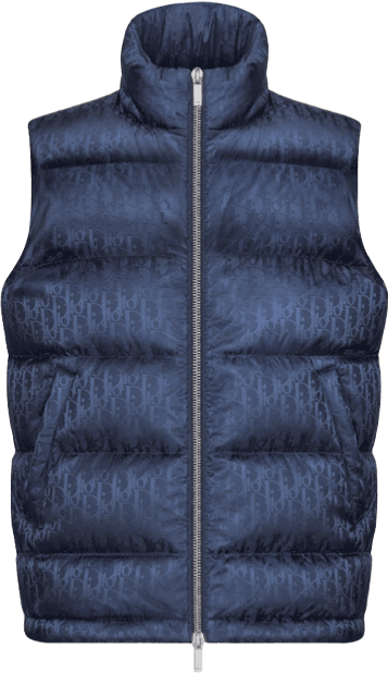 Gilet Doudoune Bleu Marine Matelassé Luxe