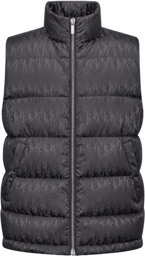 Dior Gilet Doudoune Monogram Noir