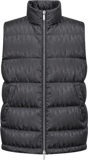 Dior Gilet Doudoune Monogram Noir