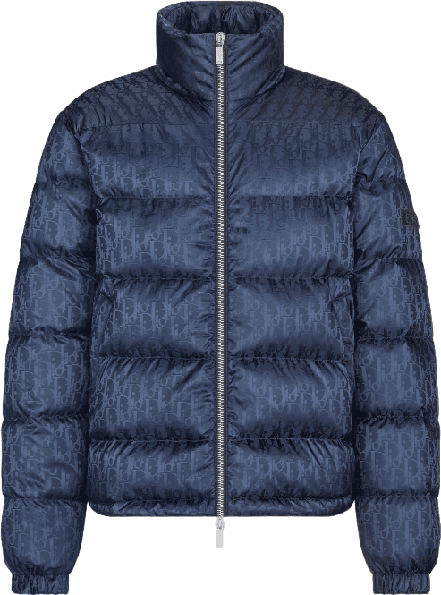 Dior Puffer Jacket Navy Monogram