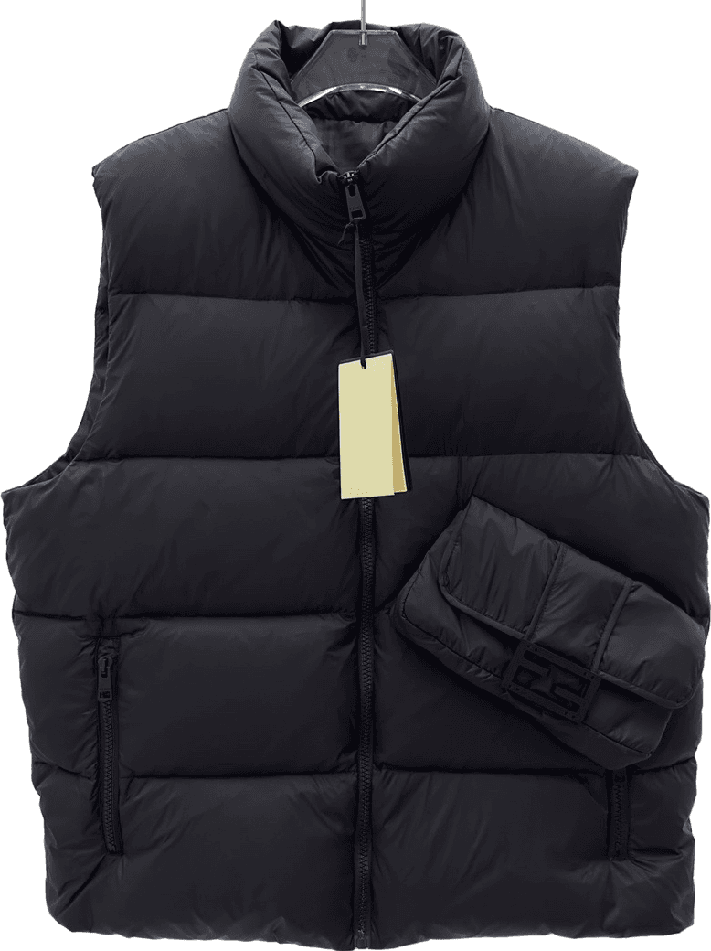 Gilet de duvet noir sans manches - Doudoune légère