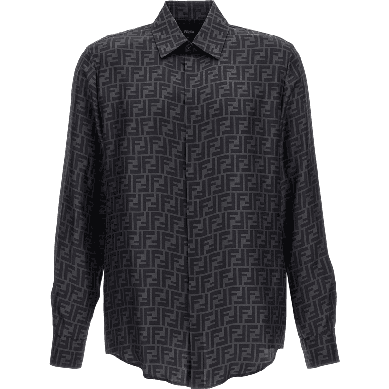 Fendi Chemise Zucca FF Monogram Gris Charcoal