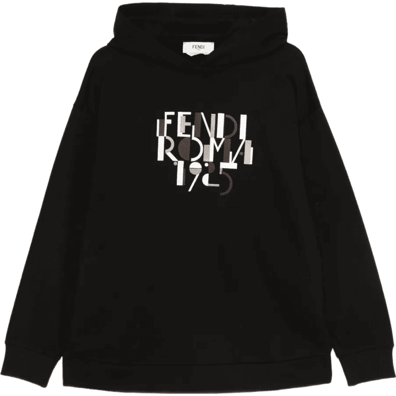 Sweat à Capuche Fendi Roma 1925 Noir