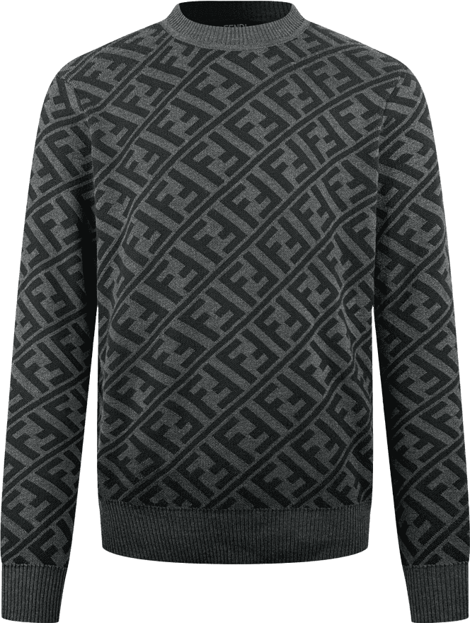 Pull Fendi Monogram Gris Anthracite
