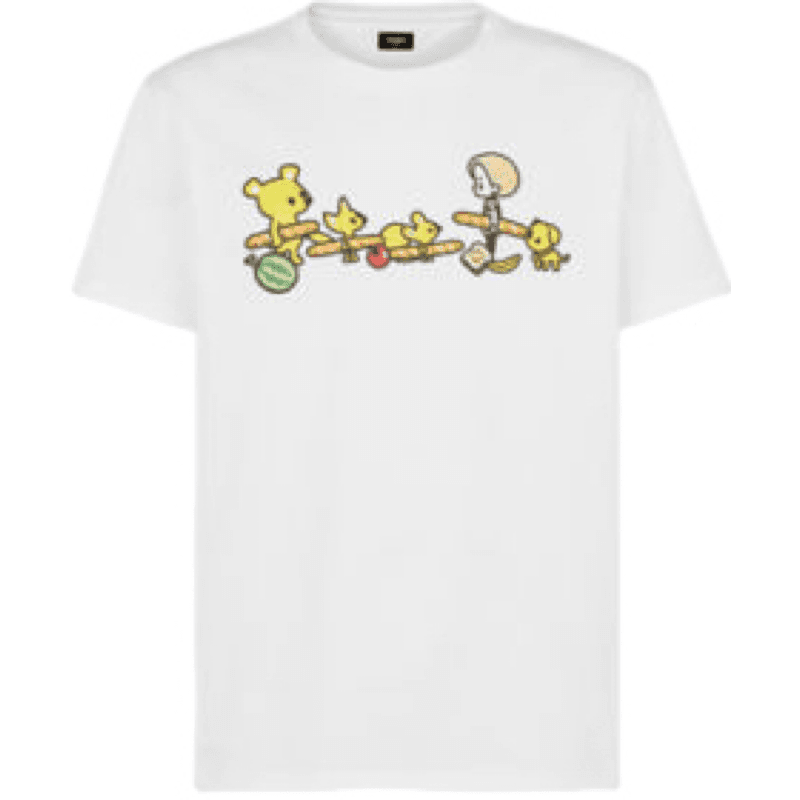 Tee-shirt Winnie l'Ourson Motif Classique Blanc