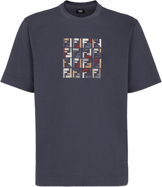 Fendi T-shirt Imprimé FF Monogram Multicolore
