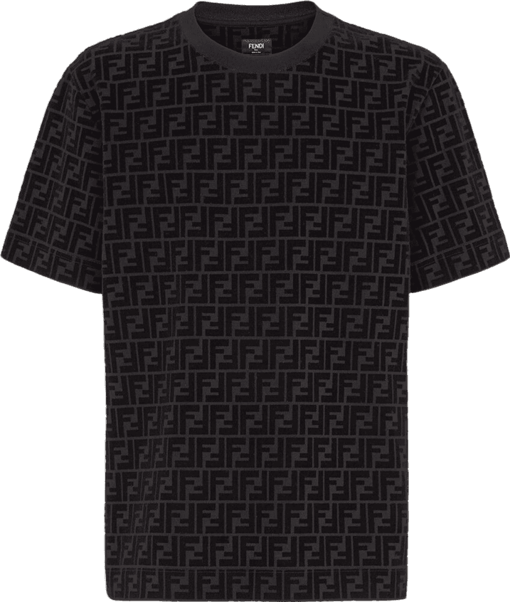 Fendi T-shirt Monogram FF Noir