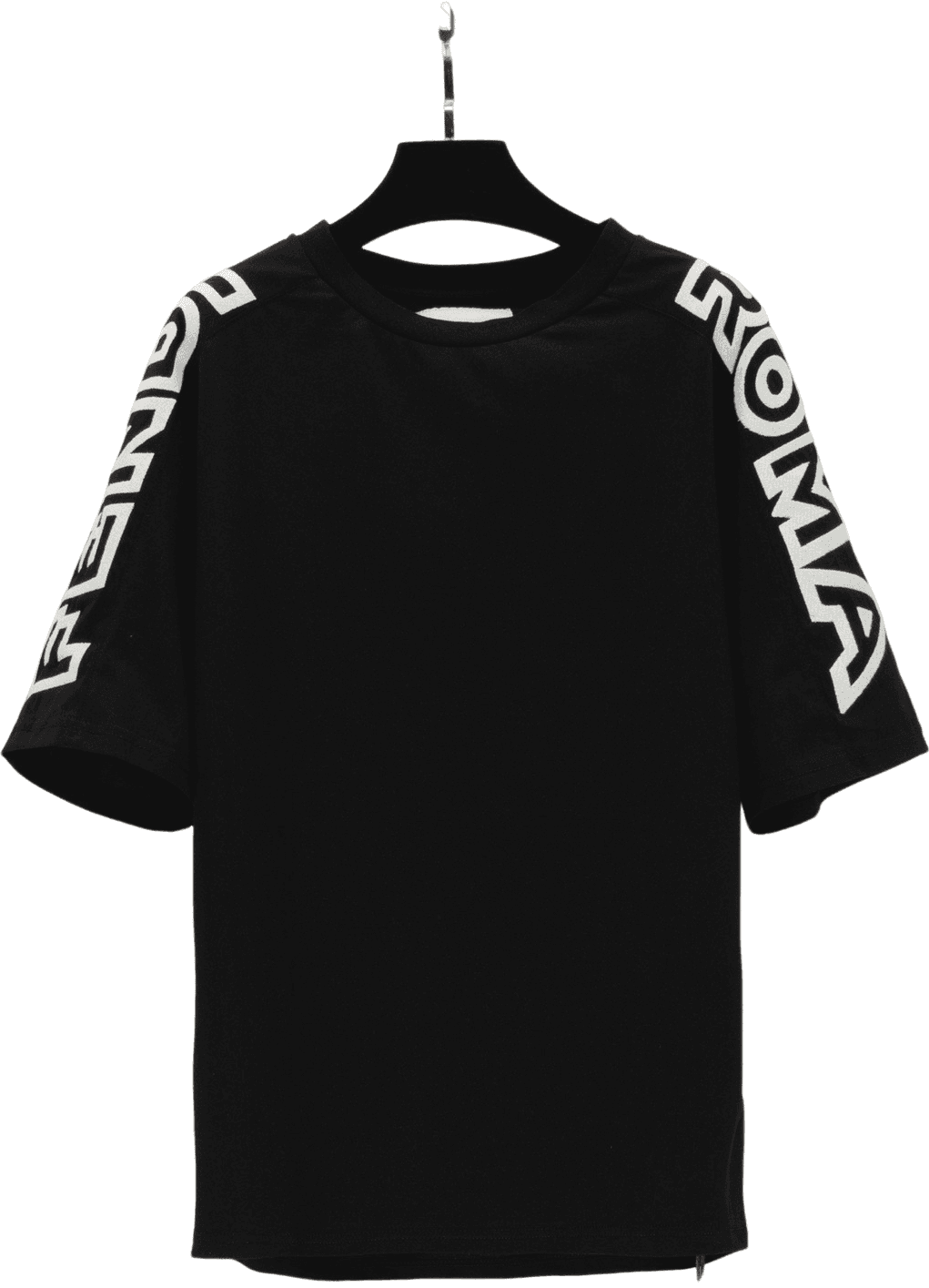 Tee-shirt Snomad Oversize Noir avec Bandes Texturées