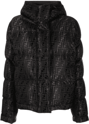 Fendi Doudoune Zucca Monogram Noir