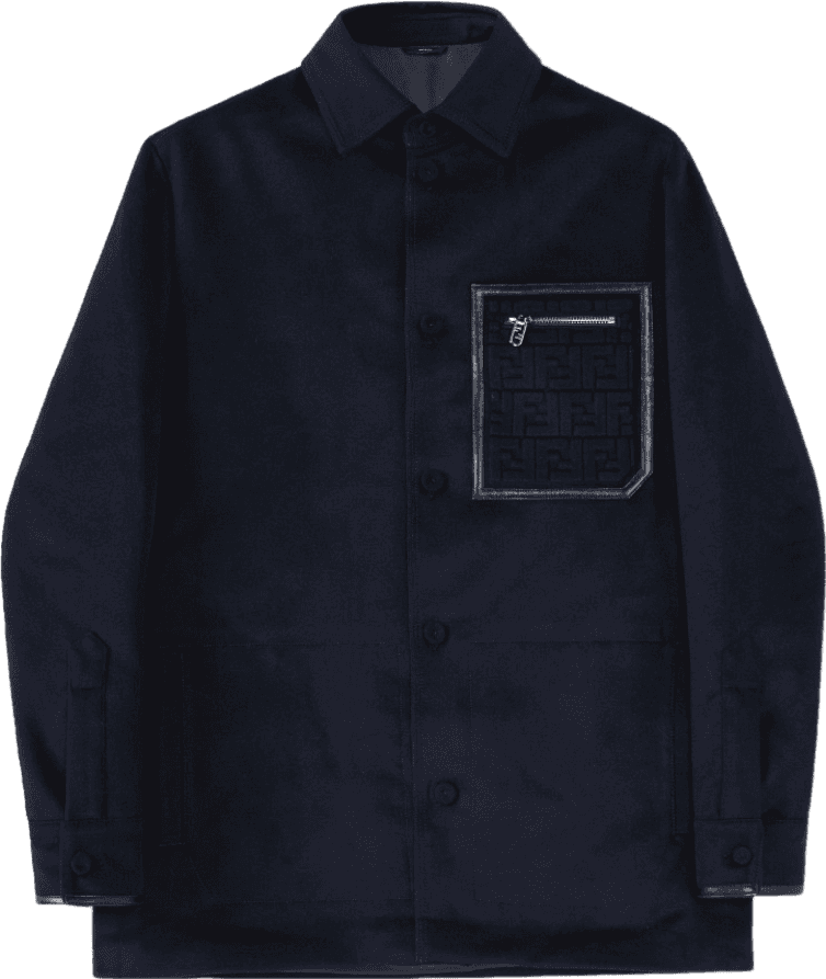 Chemise Fendi Zucca Monogram Noire