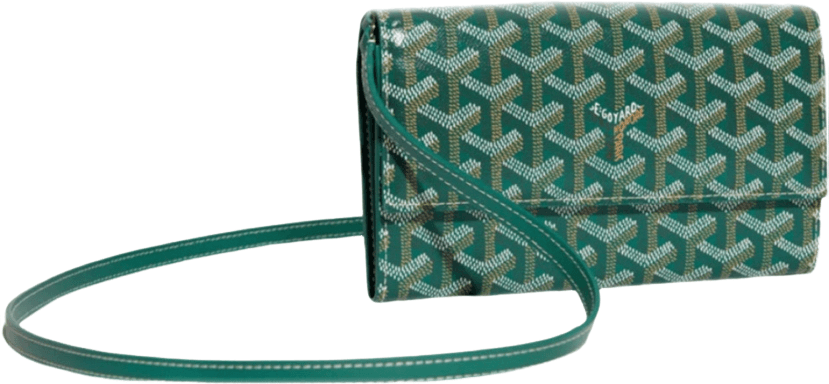 Sac Goyard Belting Clutch Vert Sauge Monogram Canvas
