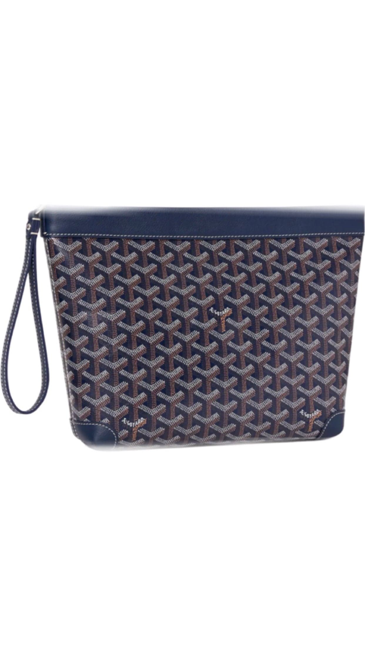 Goyard Clutch Monogram Canvas Bleu Marine