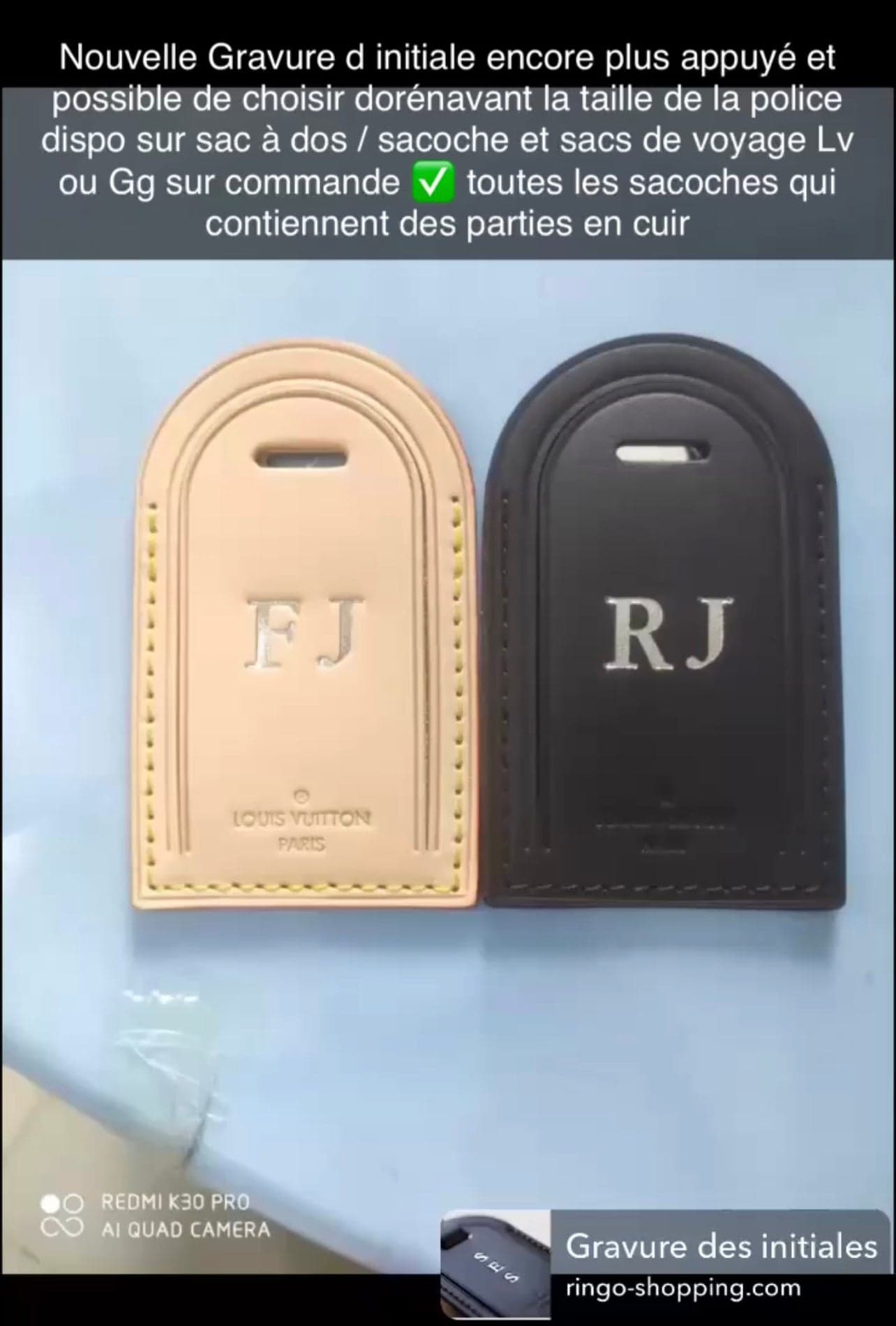 Gucci Porte-clés à Gravure Personnalisée - Ensemble Bicolore Cuir