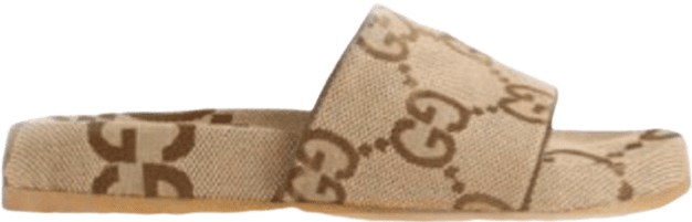 Gucci Slide Monogram Canvas Beige