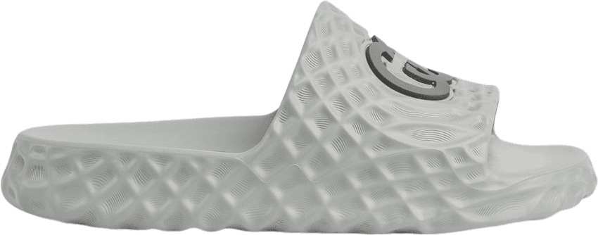 Sandale Slides Matelassée Blanc Cassé