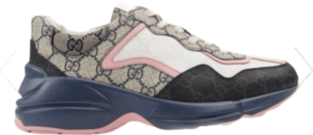 Gucci Rhyton Sneaker Monogram Beige Rose Noir