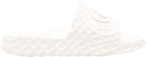 Sandale matelassée blanche