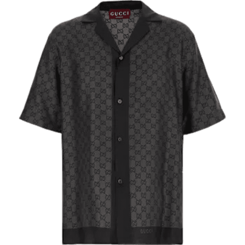 Chemise Gucci Monogram GG Jacquard Noire
