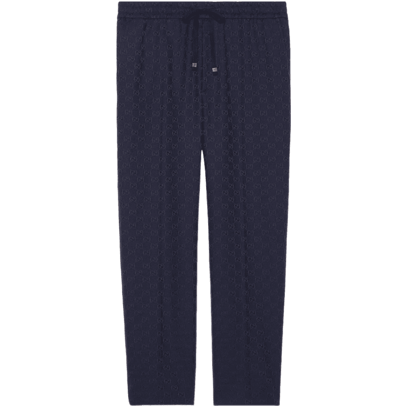 Pantalon de jogging Gucci GG Jacquard Bleu Marine