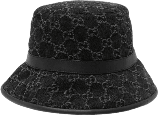 Gucci Bucket Hat Monogram GG Canvas Noir