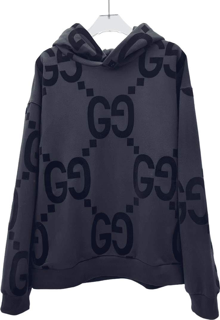 Gucci Hoodie GG Monogram Gris Charcoal