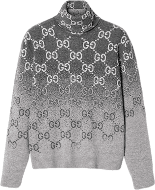 Gucci Pull à col roulé motif GG monogram dégradé