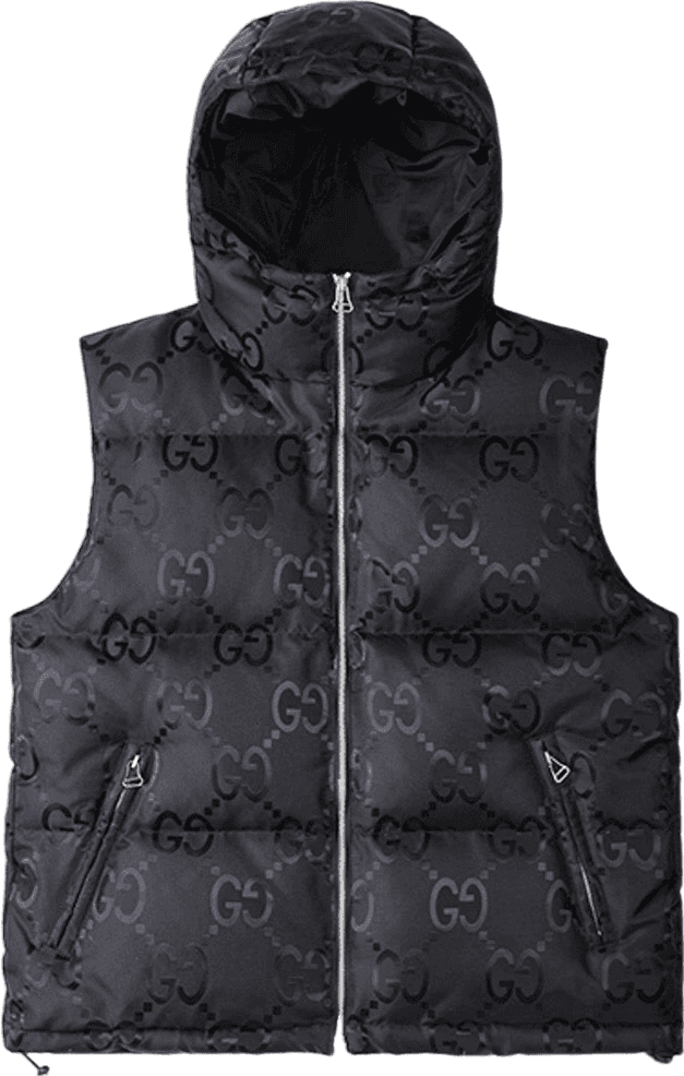 Gilet Gucci GG Monogram Matelassé à Capuche