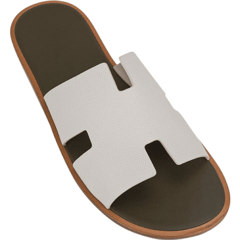 Sandales Hermès Oran en Cuir Bicolore