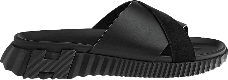 Sandale Hermès Rubber Slide Noir