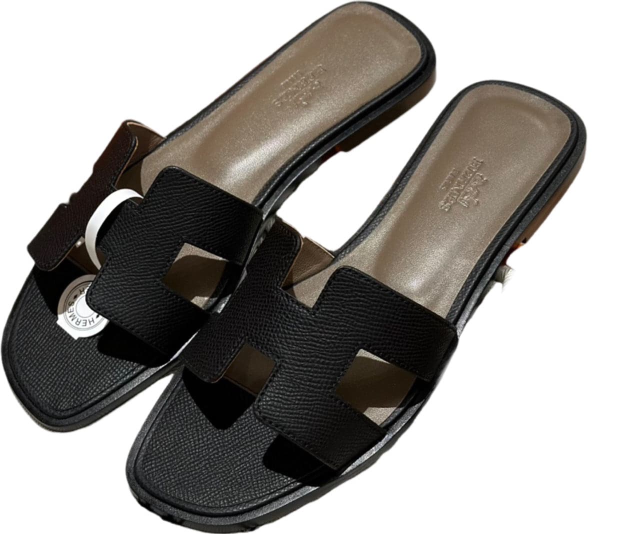 Hermès Oran Sandales en Toile et Cuir