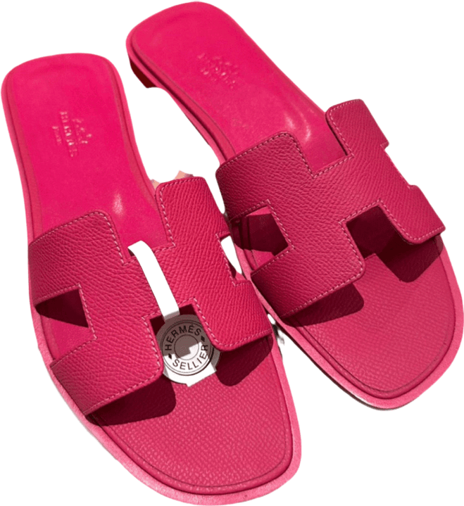Hermès Oran Slide Sandal Rose Pink