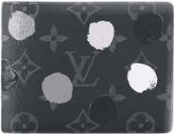 Portefeuille Louis Vuitton Monogram Canvas Noir avec Motif Floral