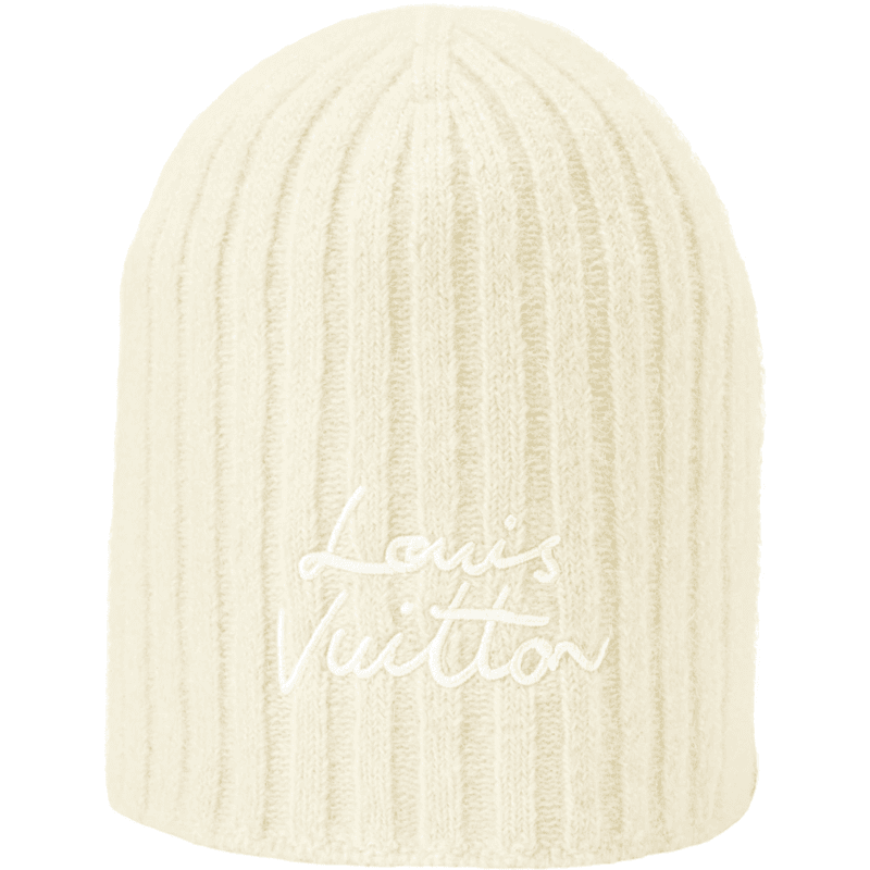 Louis Vuitton Bonnet Beanie Côtelé Signature
