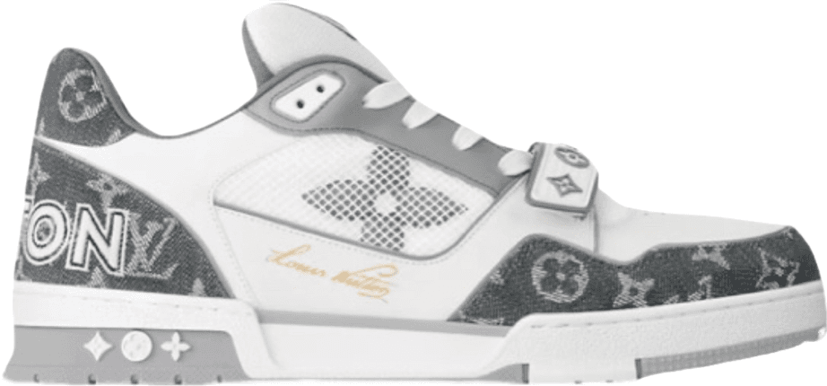 Louis Vuitton Trainers Velcro Grey 2k25