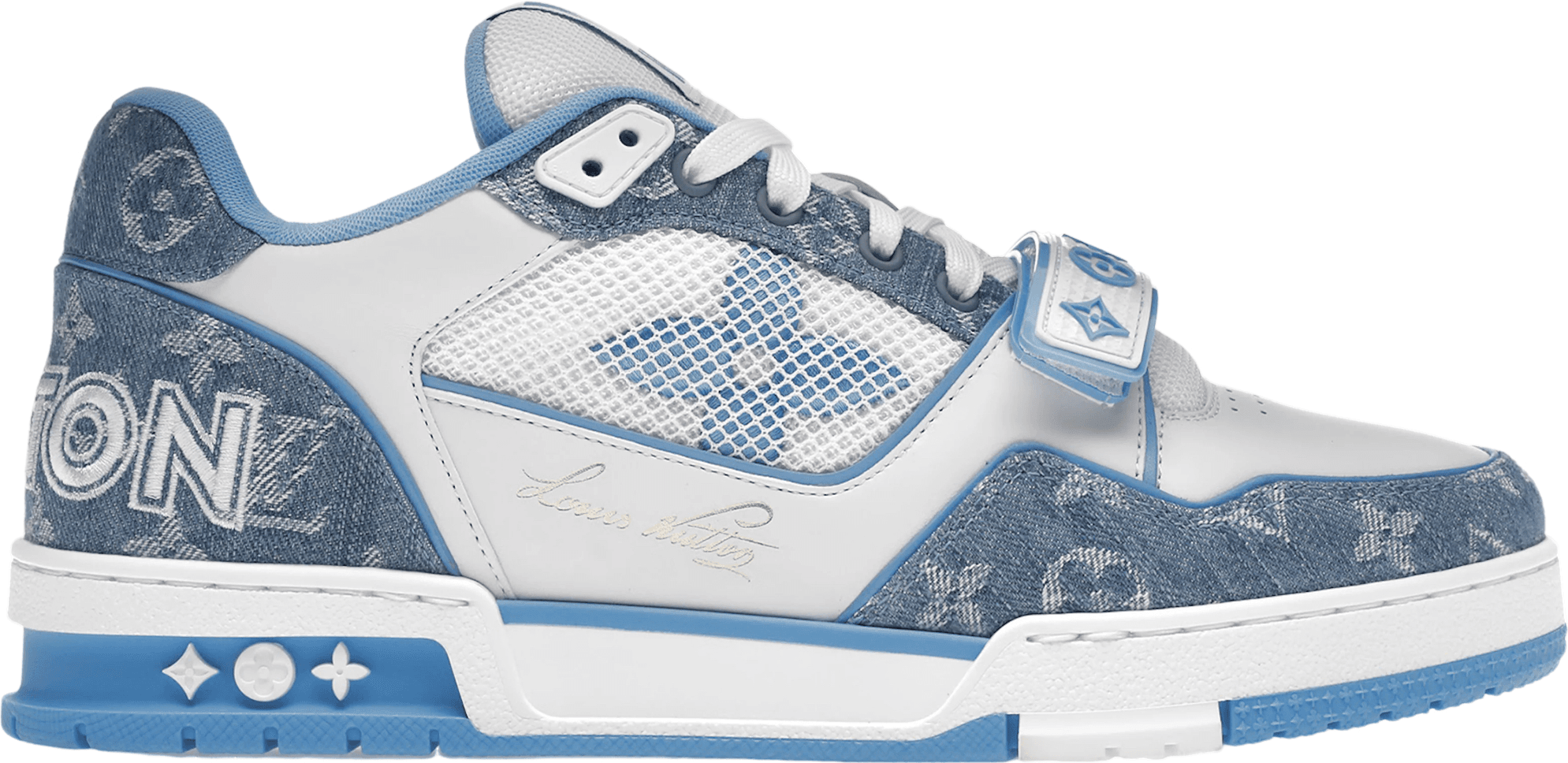 Sneakers Louis Vuitton Velcro Strap Bleu